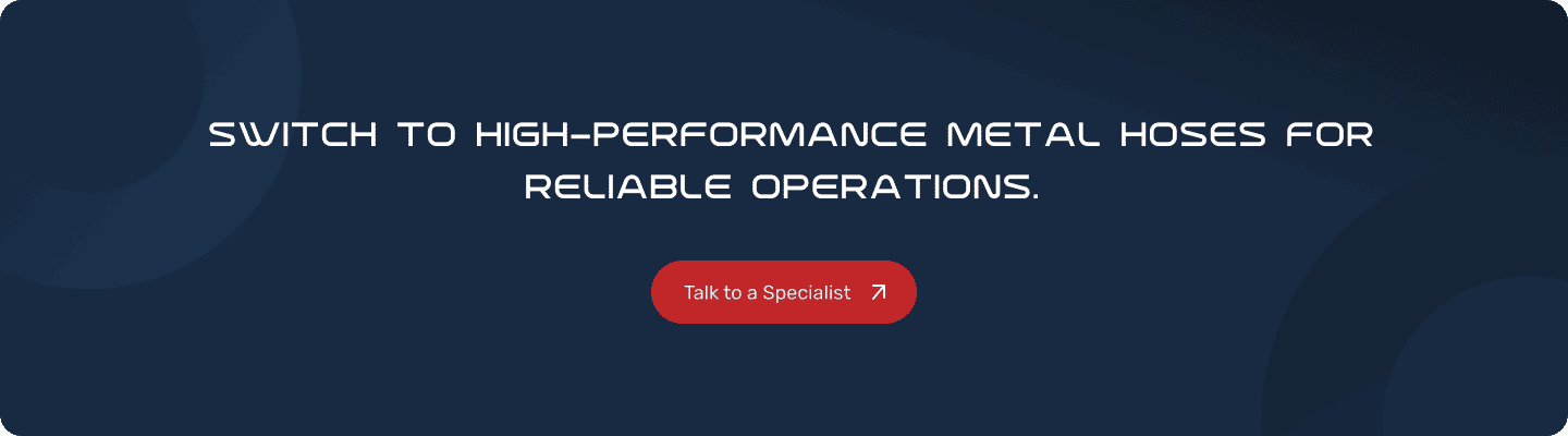 metal hoses in industrial piping systems cta